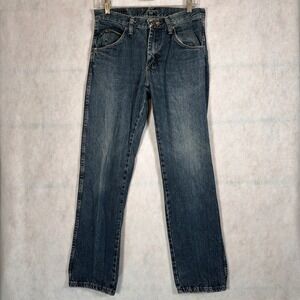 Wrangler Jeans Mens 29x30 Regular Fit Blue Good 965T1QS Straight Leg Denim